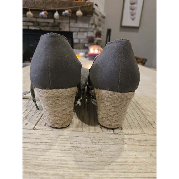 Vionic Kaitlyn Women's Espadrille Wedge Sandals Silver Size 10 - Picture 6 of 11